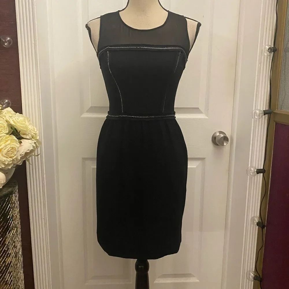 Sandro Paris chain detailed cocktail dress, XS